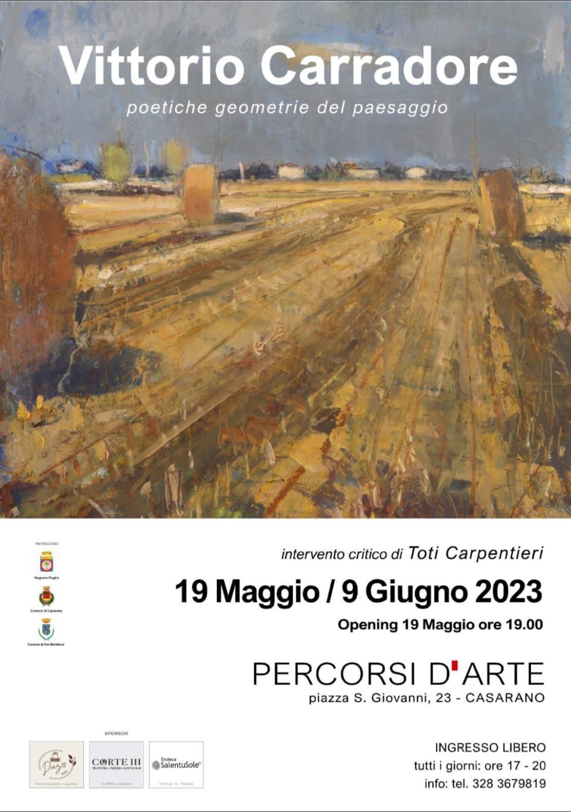 Mostra personale di Vittorio Carradore “Poetiche geometrie del paesaggio”