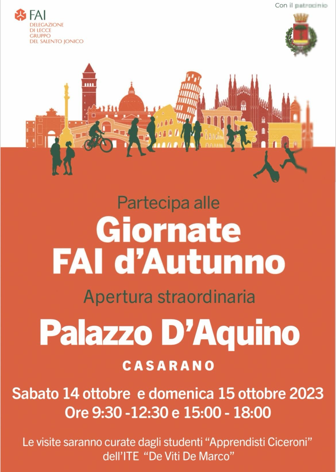 Visita straordinaria a Palazzo D’Aquino con i ragazzi dell’ITE De Viti De Marco