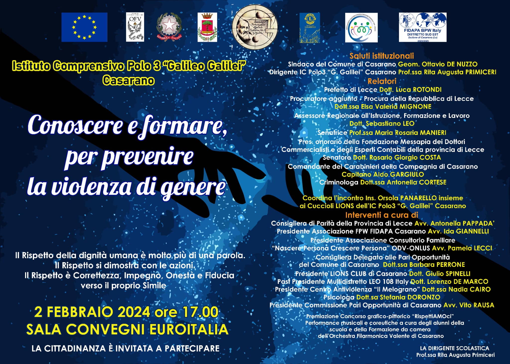 Parità di genere: la cultura, l’educazione, la prevenzione. Convegno organizzato dal Polo 3