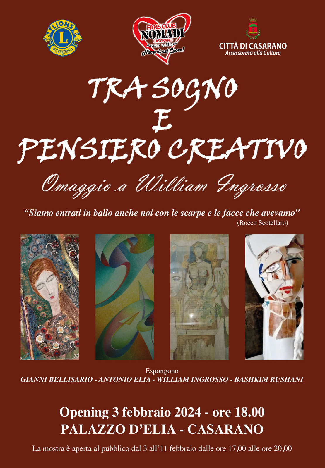 Inaugurata la mostra in ricordo di William Ingrosso, il sindaco buono