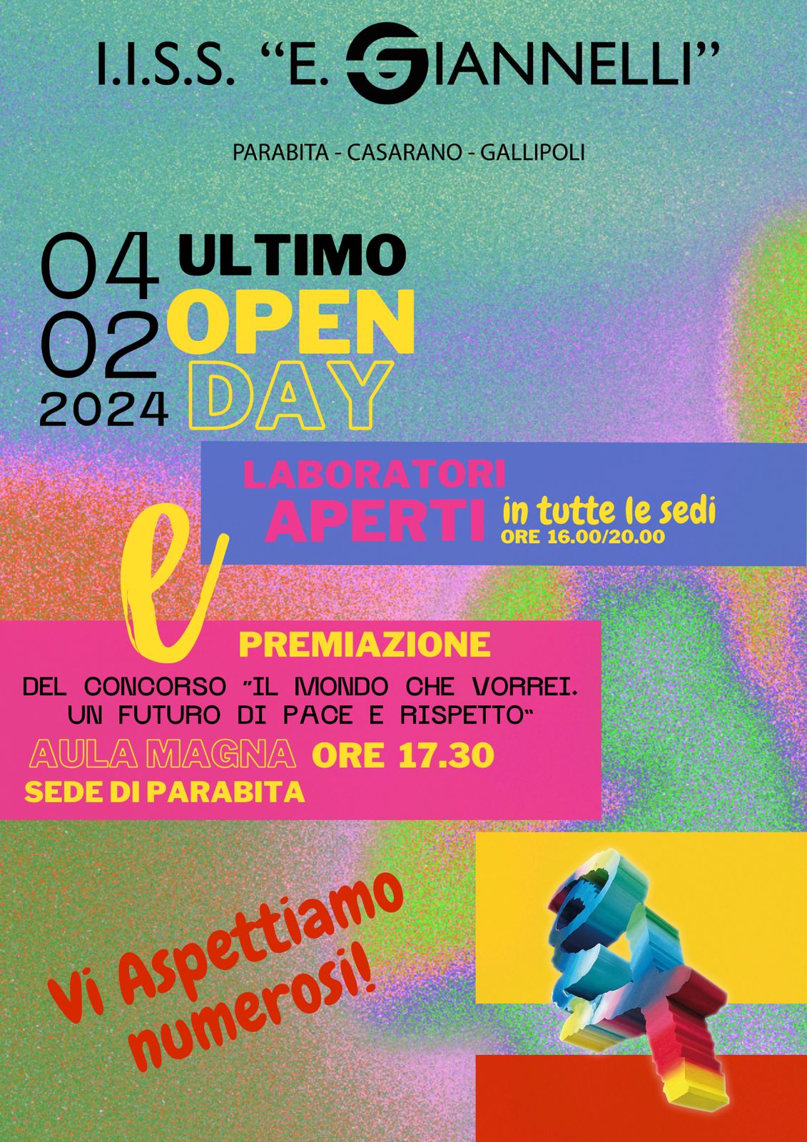 Il “Giannelli” apre le sue porte e i suoi laboratori domenica 4 febbraio per l’evento conclusivo degli open day