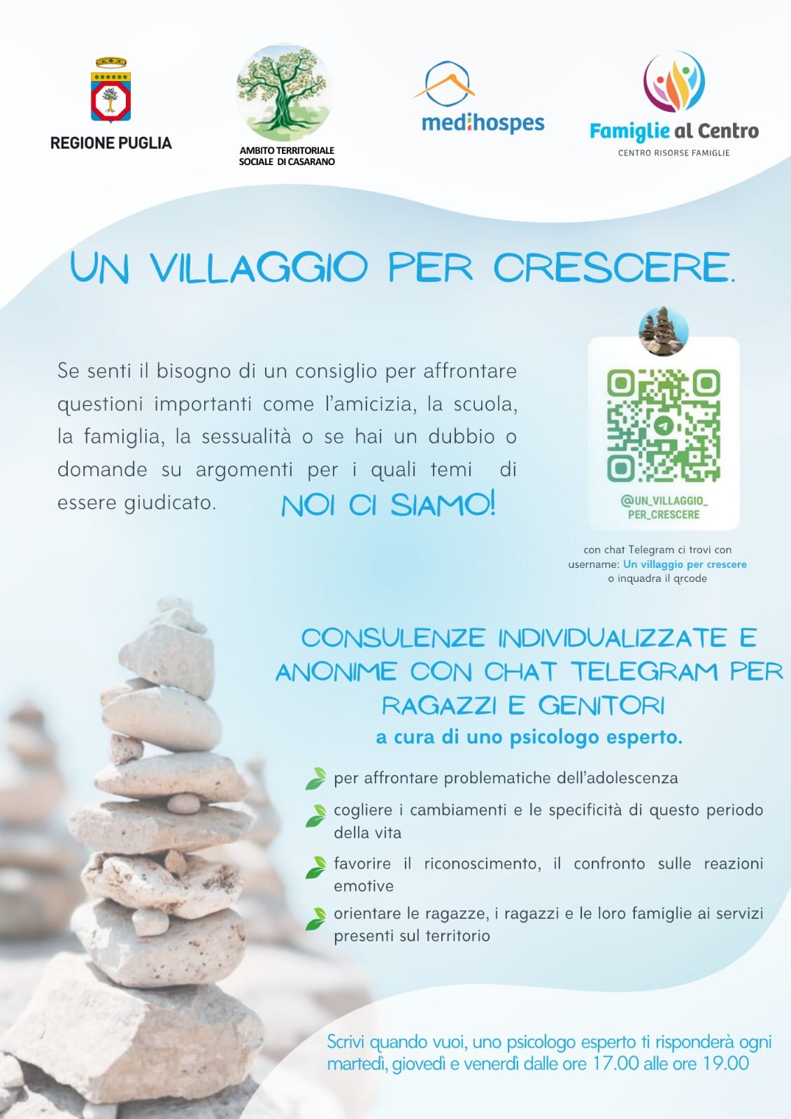 Dall’Ambito sociale un servizio gratuito per genitori e figli adolescenti