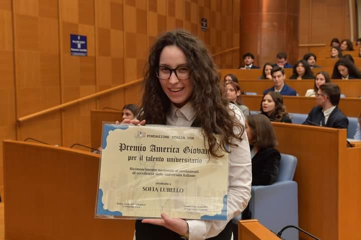 A Sofia Lubello il Premio “America Giovani per il talento universitario”