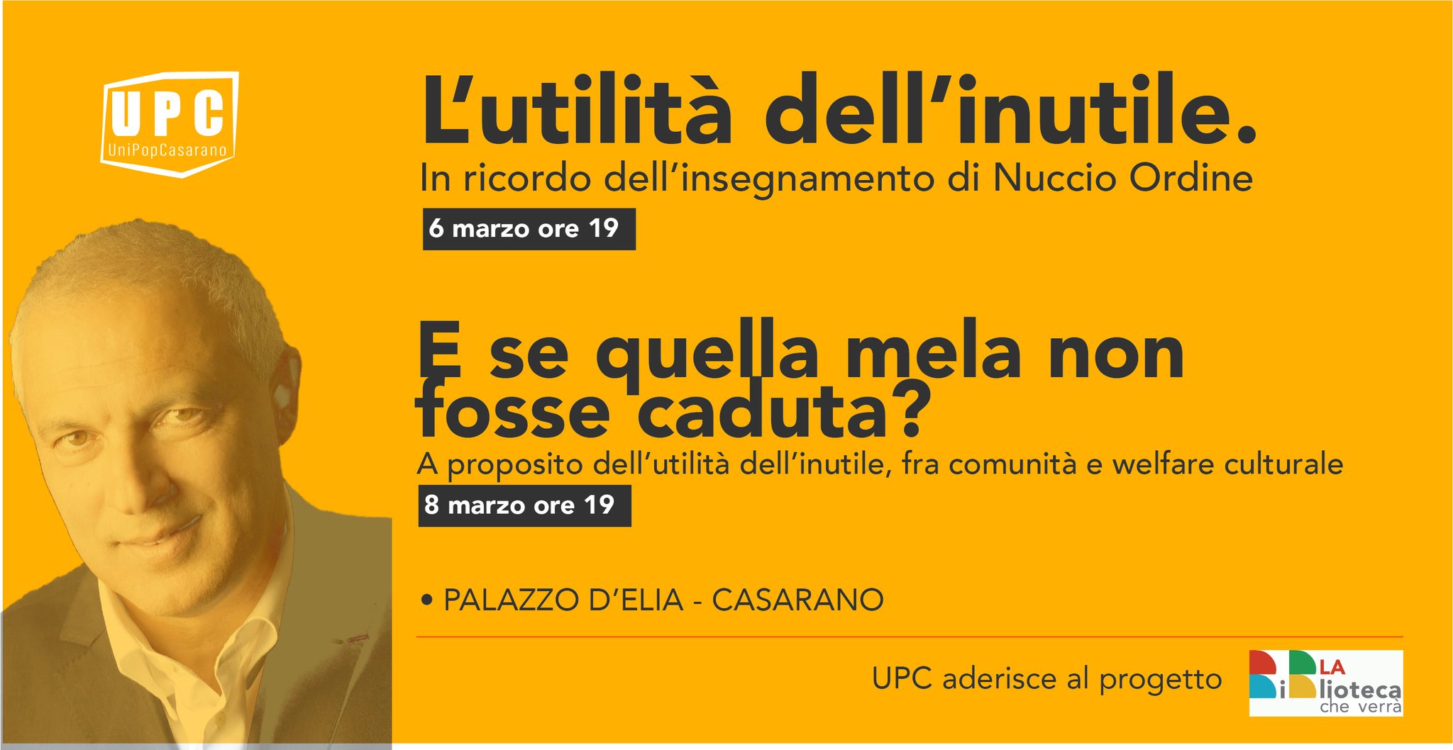 Nuovo appuntamento targato UniPop per la rassegna “La biblioteca che verrà”. Interverrà Marco Mazzeo