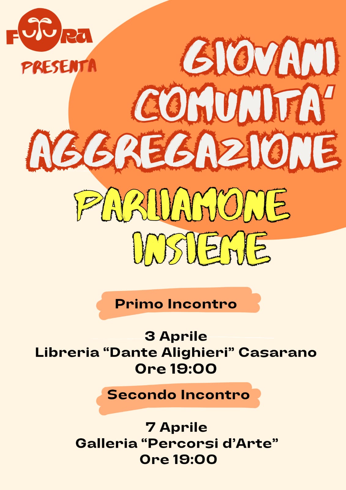 Futura organizza l’incontro pubblico “Giovani, Comunità e Aggregazione: Parliamone insieme!”