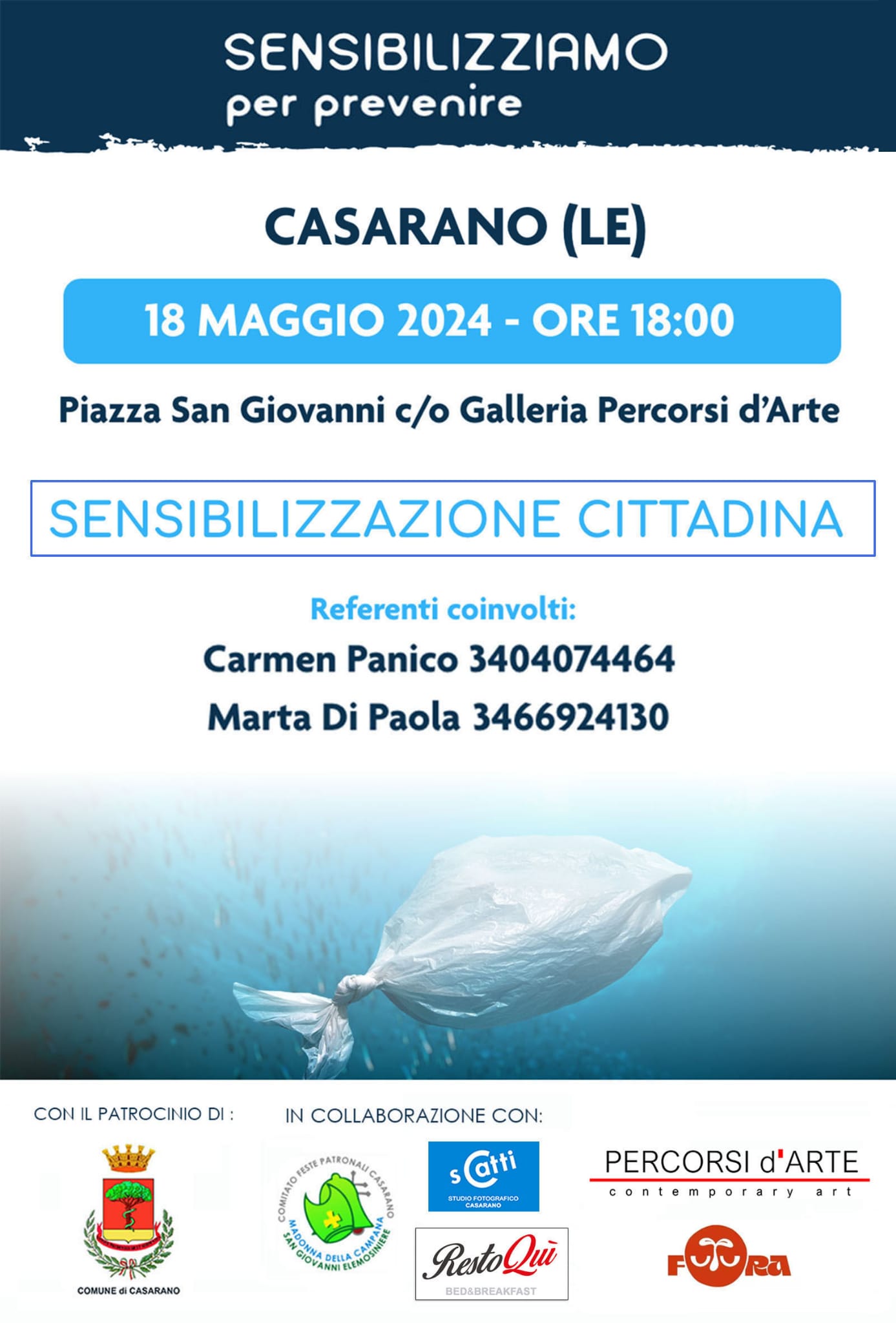 Pronti due eventi di sensibilizzazione targati Plasticfree, il 18 e il 19 maggio