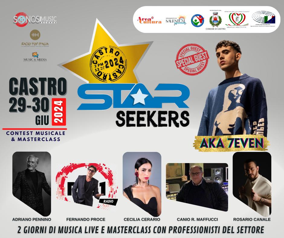 STAR SEEKERS 2024: il 29 e il 30 giugno il talento musicale va di scena a Castro