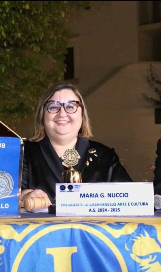 Maria Nuccio alla guida del Lions Club Casaranello