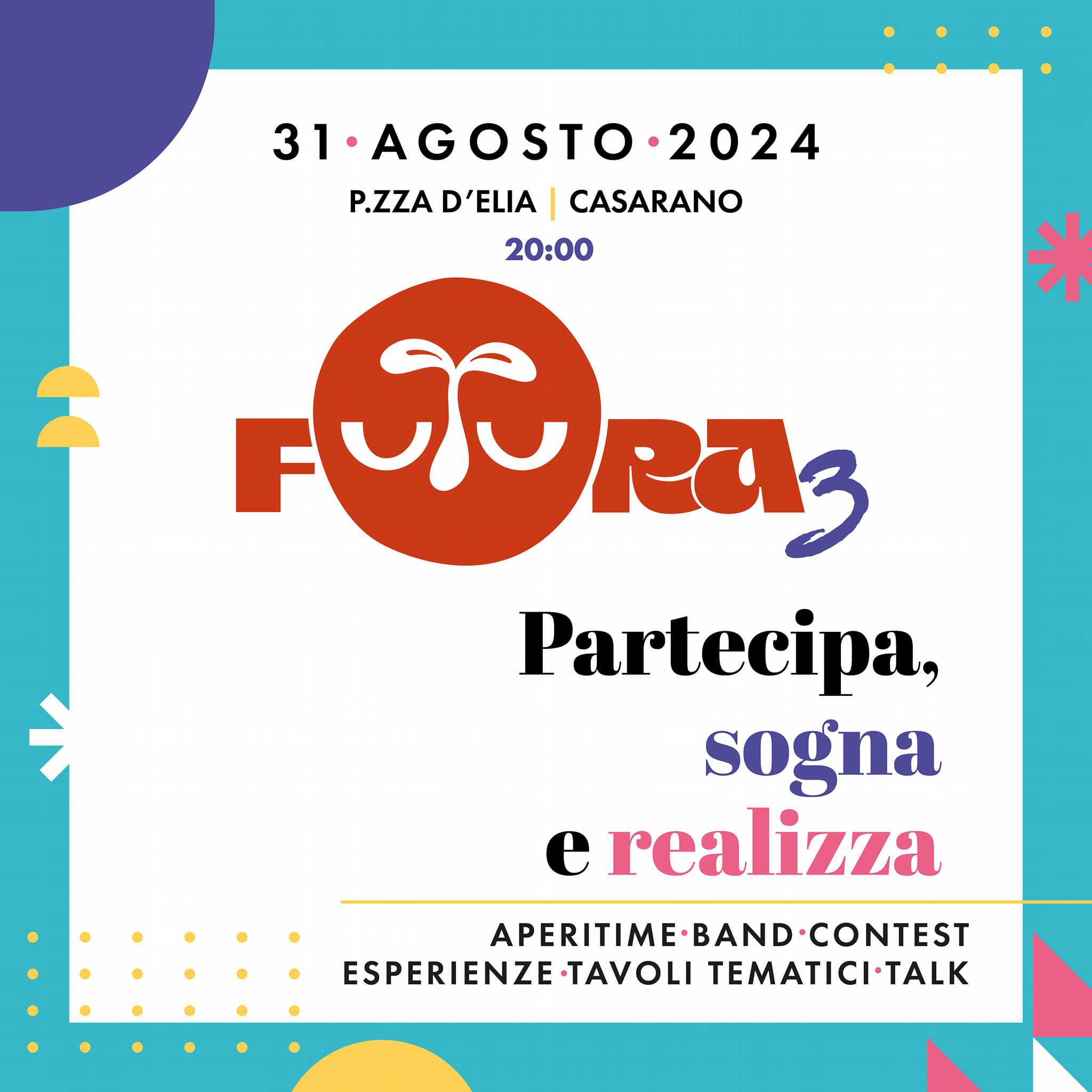 Futura torna in piazza. Appuntamento il 31 agosto