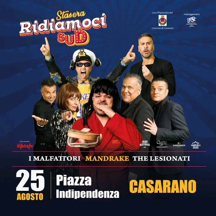 “STASERA RIDIAMOCI SUD” con i Malfattori, Mandrake e i The Lesionati