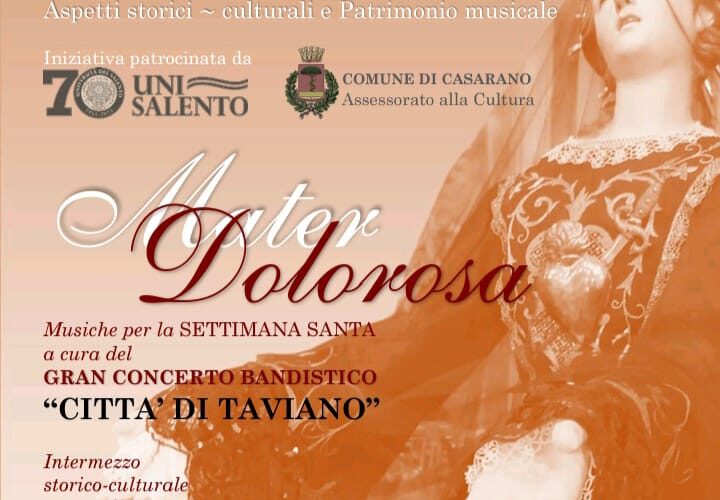Fa tappa a Casarano la rassegna musicale “Mater Dolorosa”