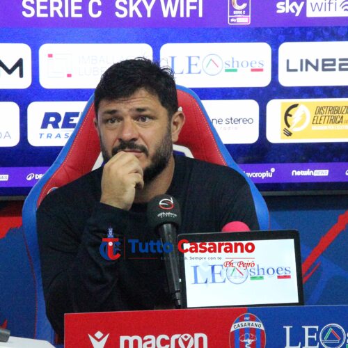 Casarano, esonerato mister Di Bari dopo il 5-2 di Cava de’ Tirreni. Filograna Sergio: “Decisione definitiva”