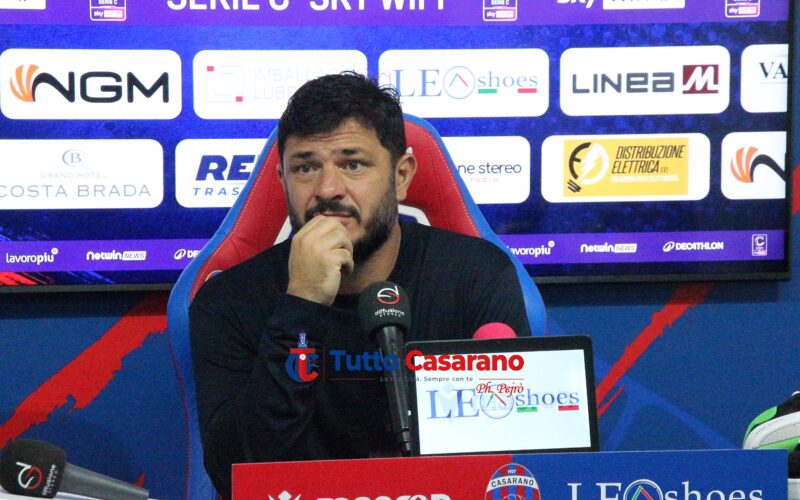 Casarano, esonerato mister Di Bari dopo il 5-2 di Cava de’ Tirreni. Filograna Sergio: “Decisione definitiva”