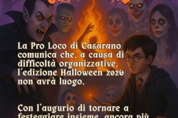 Quest’anno niente Halloween: la Pro Loco annuncia lo stop per “difficoltà organizzative”
