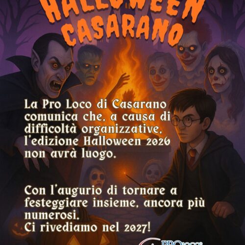 Quest’anno niente Halloween: la Pro Loco annuncia lo stop per “difficoltà organizzative”