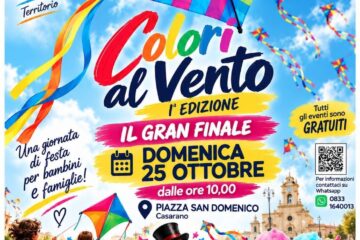 Colori al Vento, oggi a Casarano il gran finale: volo collettivo di aquiloni, magia e dolci in piazza