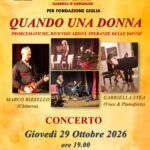 Rinviato a giovedì 29 ottobre il concerto “Quando una Donna” all’Auditorium Pisanò