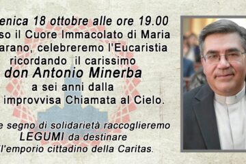 Casarano ricorda don Antonio Minerba a sei anni dalla scomparsa: messa questa sera al Cuore Immacolato di Maria